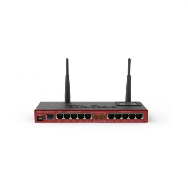 WiFi router Mikrotik router RB2011UiAS-2HnD-IN 5 gigabit 5x 10/100 1x SFP wirel fotó, illusztráció : RB2011UIAS-2HND-IN