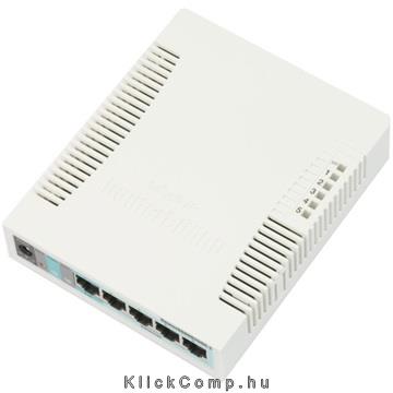 5port GbE Switch LAN 1port GbE SFP MikroTik RB260GS fotó, illusztráció : RB260GS