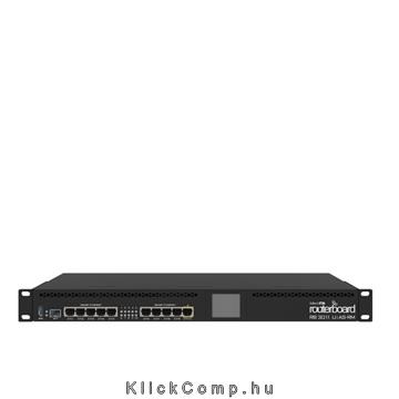 Router MikroTik RB3011UIAS-RM 10port GbE Smart LAN/WAN fotó, illusztráció : RB3011UIAS-RM