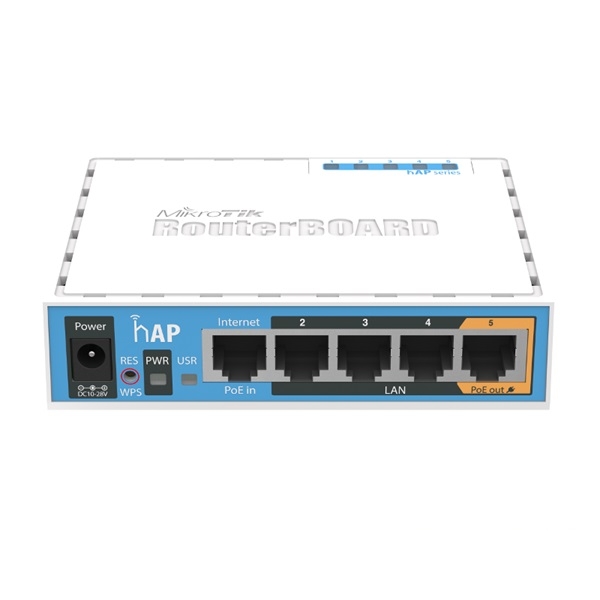 MikroTik hAP RouterBOARD 951Ui-2nD L4 64Mb 5x FE LAN router fotó, illusztráció : RB951UI-2ND