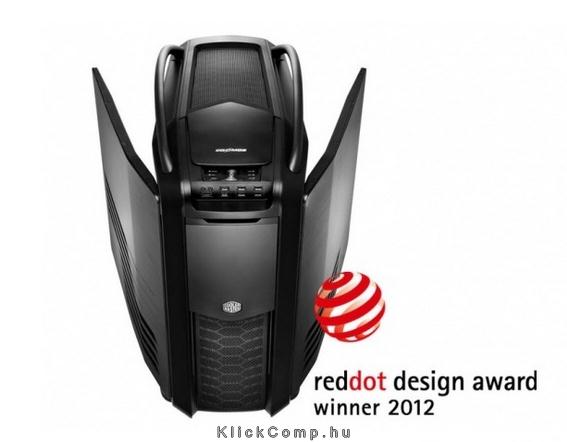 Számítógépház ATX ház COOLER MASTER Cosmos II táp nélküli fekete fotó, illusztráció : RC-1200-KKN1