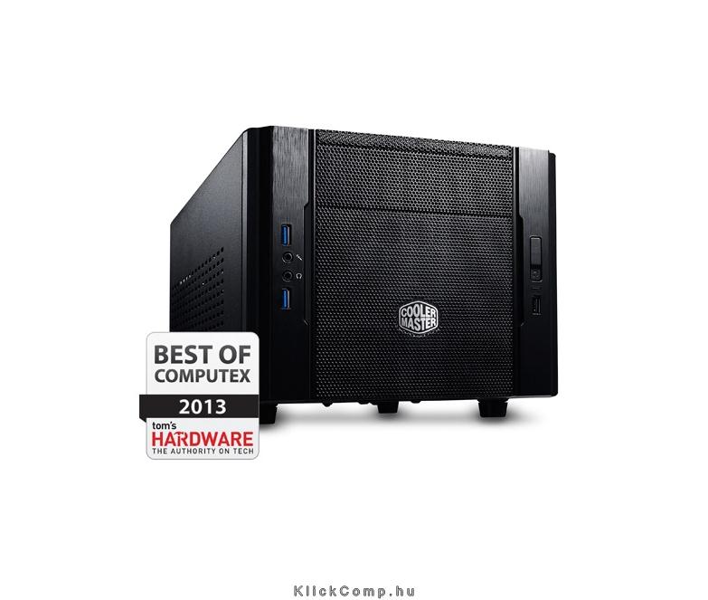 Számítógépház miniITX ház táp nélküli fekete Elite 130 Advanced fotó, illusztráció : RC-130-KKN1