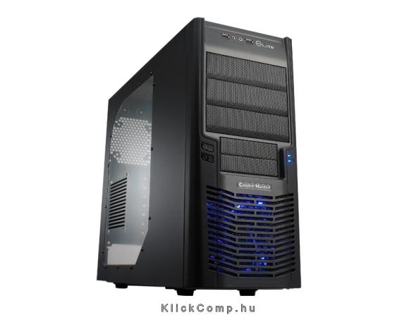 Számítógépház ATX ház COOLER MASTER Elite 430 táp nélküli fekete fotó, illusztráció : RC-430-KWN6