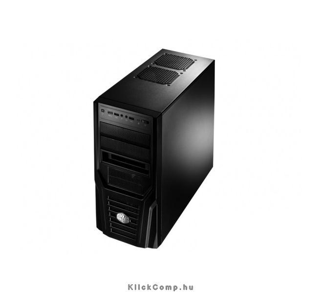 Számítógépház ATX átlátszó oldallapos ház COOLER MASTER Elite 431 Plus Black tá fotó, illusztráció : RC-431P-KWN2