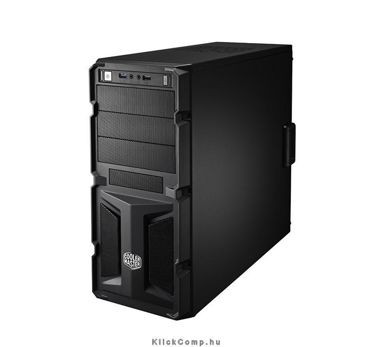 Számítógépház ATX COOLER MASTER Elite Knight 350 táp nélküli fekete ház fotó, illusztráció : RC-K350-KWN2-EN