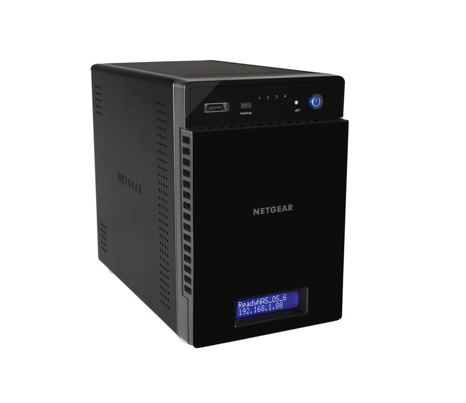 READYNAS -100EUS 4 BAY DISKLESS, CPU 1,2GHz, 512MB RAM, 2x Gb fotó, illusztráció : RN10400