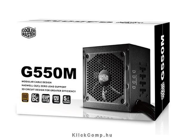 Cooler Master tápegység 550W G550M fotó, illusztráció : RS550-AMAAB1-EU