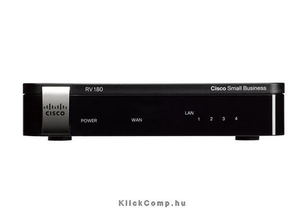 Cisco RV180 vezetékes router Gigabit, 4 port, VPN fotó, illusztráció : RV180-K9-G5