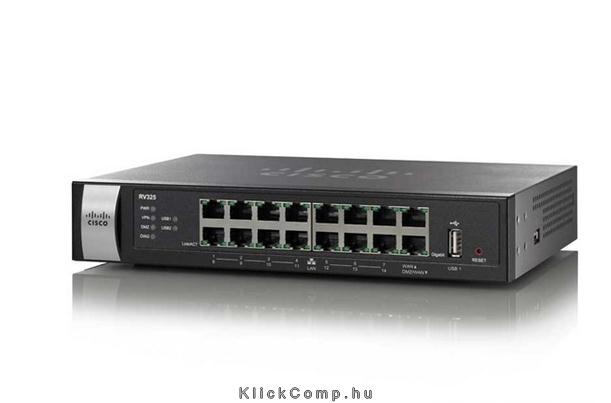 Cisco RV325 Dual Gigabit WAN, 16port Gigabit LAN VPN Router fotó, illusztráció : RV325-K9-G5