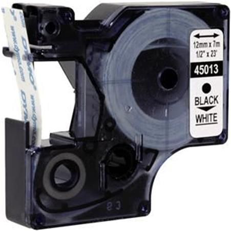 Feliratozógép szalag, 12 mm x 7 m,  D1 , víztiszta-piros fotó, illusztráció : S0720520