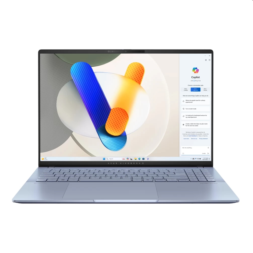Asus VivoBook laptop 16  QHD Ultra 9-185H 16GB 1TB Arc W11 kék Asus VivoBook S1 fotó, illusztráció : S5606MA-MX012W
