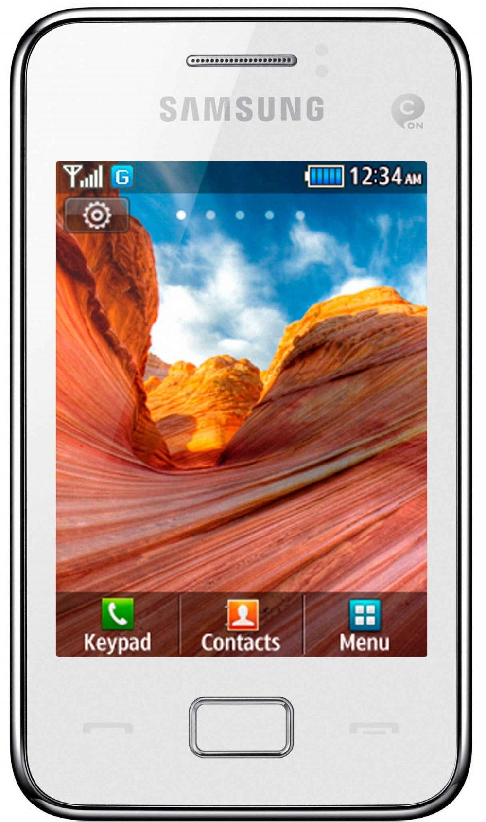 GT-S5222 Star III Dual SIM Pure White mobiltelefon fotó, illusztráció : SAMSUNG51231