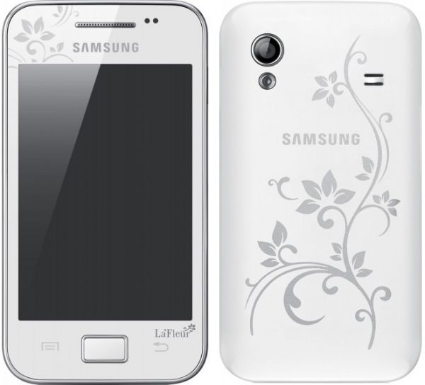 GT-S5830i Galaxy ACE Pure White La Fleur mobiltelefon fotó, illusztráció : SAMSUNG51234