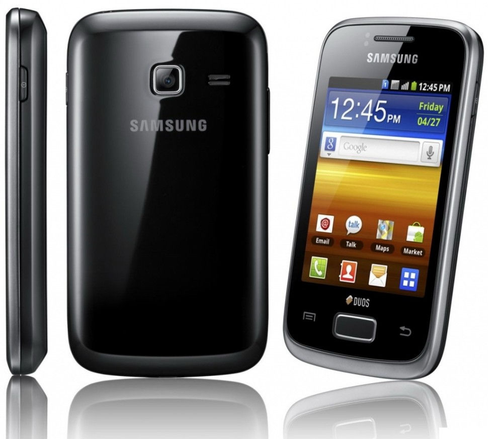 GT-S6102 Galaxy Y Dual SIM Strong Black mobiltelefon fotó, illusztráció : SAMSUNG51235