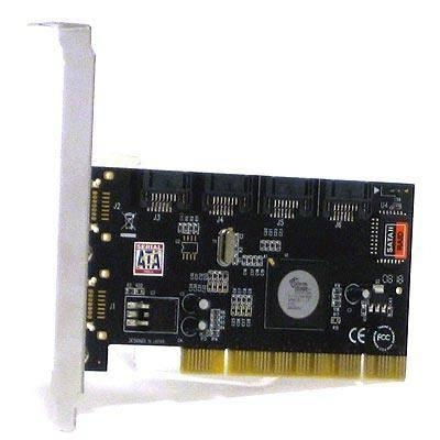 SATA RAID Kártya, 4port PCI,kábel nélkül fotó, illusztráció : SATA114