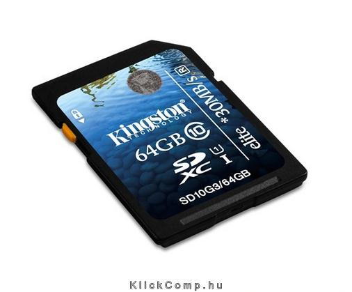 SDHC memória-kártya 64GB Class10 UHS-I Elite fotó, illusztráció : SD10G3_64GB