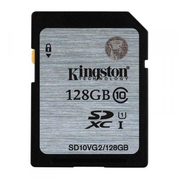 Memória-kártya 128GB SD SDXC Class 10 UHS-I Kingston SD10VG2/128GB fotó, illusztráció : SD10VG2_128GB