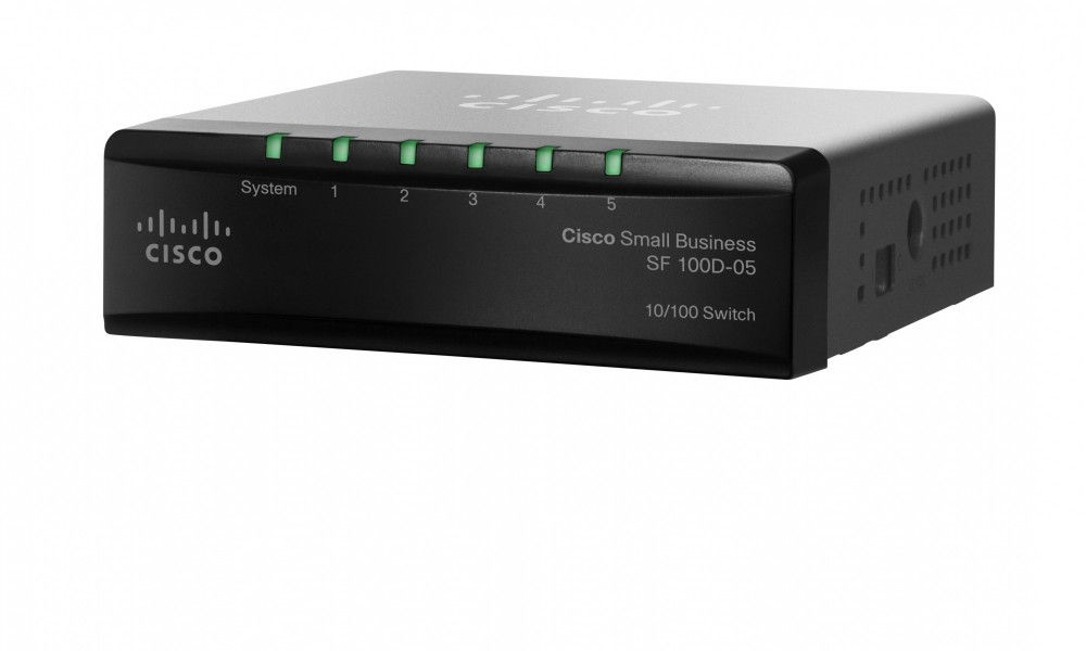 Cisco SD205T 5port 10/100Mbps LAN nem menedzselhető asztali Switch 5 év fotó, illusztráció : SD205T-EU