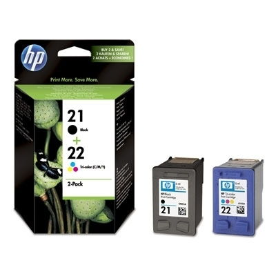 hp 21/22 combo pack ink cartidge tintapatron fotó, illusztráció : SD367AE