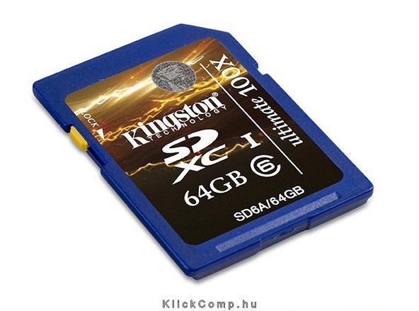 64GB SD SDXC Class 6 SD6A/64GB memória kártya fotó, illusztráció : SD6A_64GB