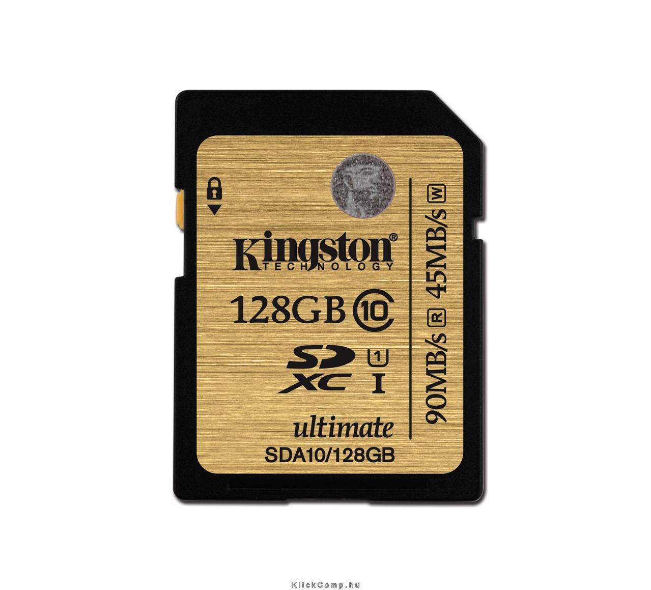 128GB SD memória kártya SDXC Class 10 UHS-I SDA10/128GB fotó, illusztráció : SDA10_128GB