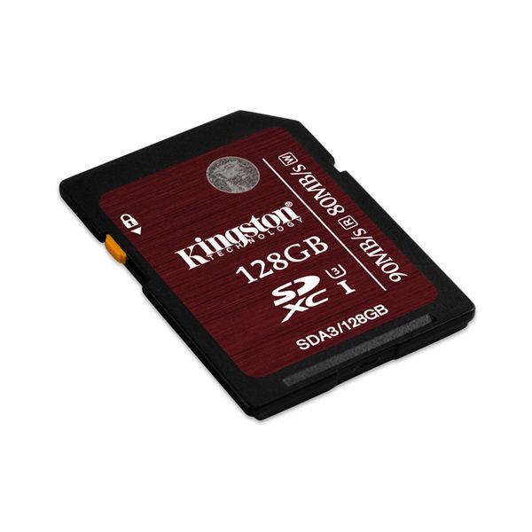 Memória kártya 128GB SD SDXC UHS-I SC3 Kingston SDA3/128GB fotó, illusztráció : SDA3_128GB
