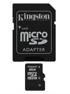8GB SD micro SDHC Class 4 SDC4/8GBSP memória kártya fotó, illusztráció : SDC4_8GBSP