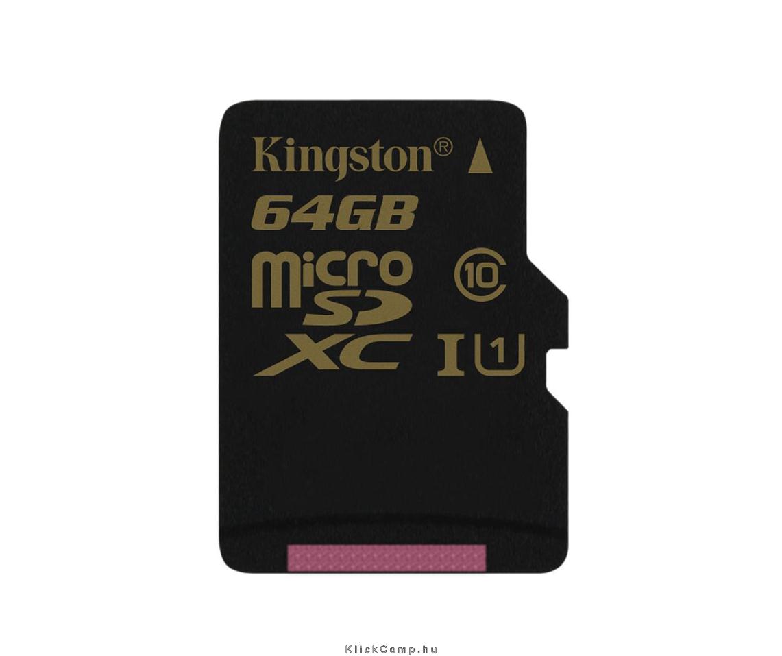 64GB SD micro SDXC Class 10 UHS-I SDCA10/64GBSP memória kártya fotó, illusztráció : SDCA10_64GBSP