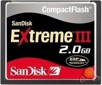 SanDisk Extreme III CF 2GB 10 év garancia fotó, illusztráció : SDCFX3-002G-E22
