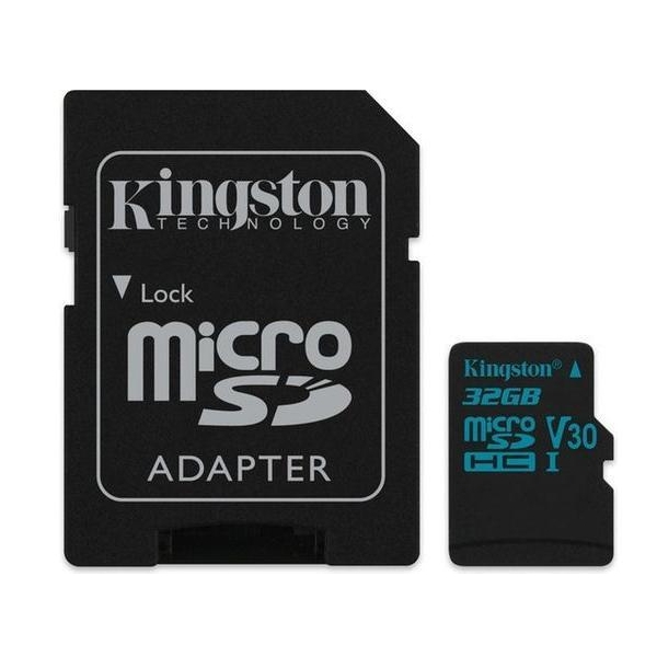 Memória-kártya 32GB SD micro SDHC Class 10  UHS-I U3 Kingston Canvas Go SDCG2/3 fotó, illusztráció : SDCG2_32GB