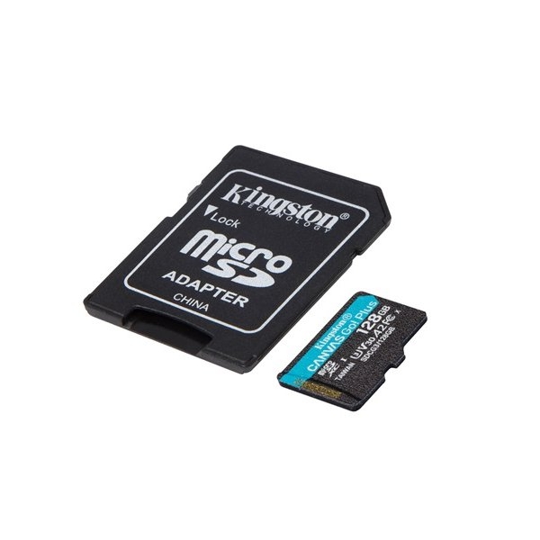 Memória-kártya 128GB SD micro Kingston Canvas Go! Plus SDCG3/128GB adapterrel fotó, illusztráció : SDCG3_128GB
