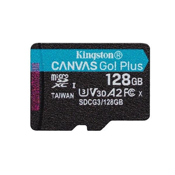 Memória-kártya 128GB microSDXC Class10 Kingston Canvas Go! Plus fotó, illusztráció : SDCG3_128GBSP