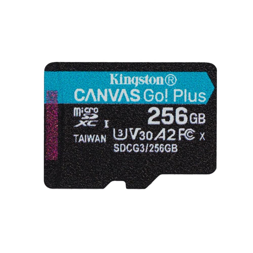 Memória-kártya 256GB SD micro SDXC Class 10 UHS-I U3 Kingston Canvas Go! Plus S fotó, illusztráció : SDCG3_256GBSP