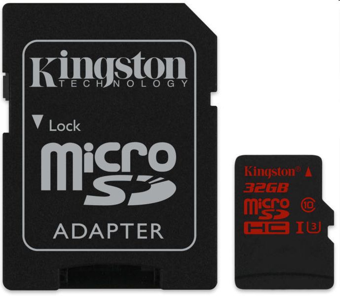 Memória kártya 32GB SD micro (SDHC Class U3 UHS-I) Kingston SDCG/32GB adapterre fotó, illusztráció : SDCG_32GB