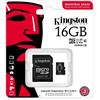 Memria-krtya 16GB microSDHC Class10 Kingston Industrial + olvas                                                                                                                                      