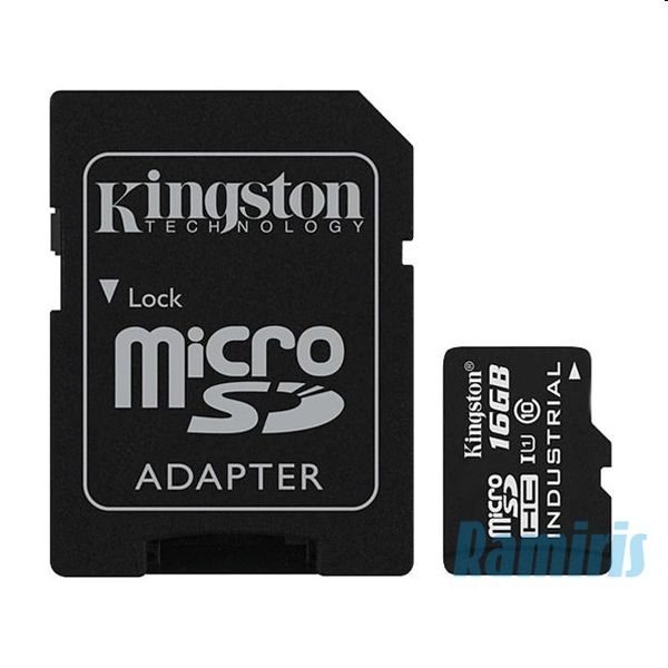 Memória-kártya 16GB SD micro Industrial Temp Card SDHC Class 10 UHS-I Kingston fotó, illusztráció : SDCIT_16GB