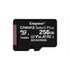 Memória-kártya 256GB SD micro SDXC Class 10 A1 Kingston Canvas Select Plus SDCS2/256GBSP                                                                                                                