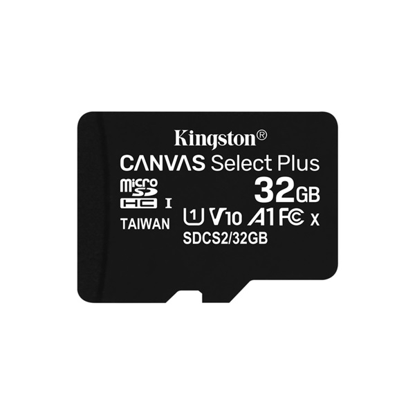 Memória-kártya 32GB SD micro SDHC Class 10 A1 Kingston Canvas Select Plus fotó, illusztráció : SDCS2_32GBSP