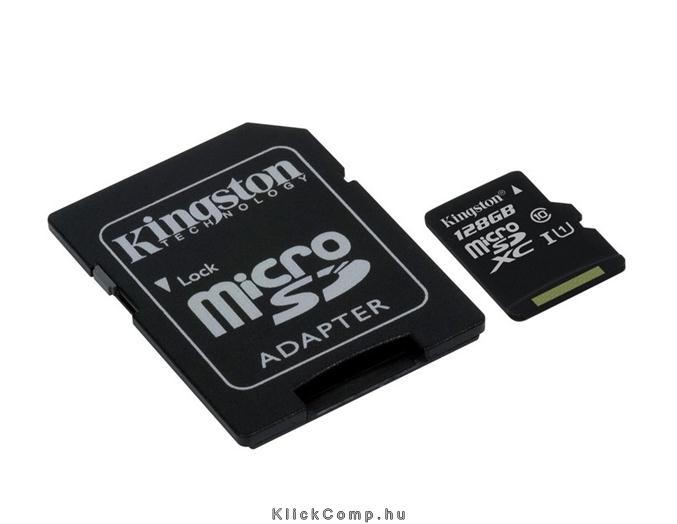 128GB SD micro memória kártya SDXC Class 10 SDCX10/128GB adapterrel fotó, illusztráció : SDCX10_128GB
