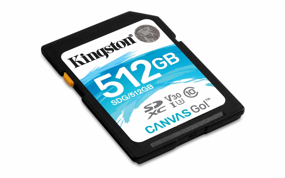 Memória-kártya 512GB SD (SDXC Class 10 UHS-I U3) Kingston Canvas Go SDG/512GB fotó, illusztráció : SDG_512GB