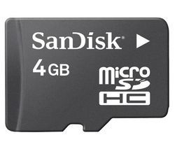 SanDisk microSDHC 4GB Card Only 5 év garancia fotó, illusztráció : SDSDQ-004G-E12M