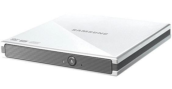 SLIM KÜLSŐ DVD-író, DUAL LAYER, USB2.0, fehér fotó, illusztráció : SES084C-USWS