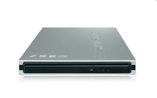 SLIM KÜLSŐ DVD-író, slot-in, LightScribe, DUAL LAYER, TRUDIRECT, USB2.0 fotó, illusztráció : SET084M