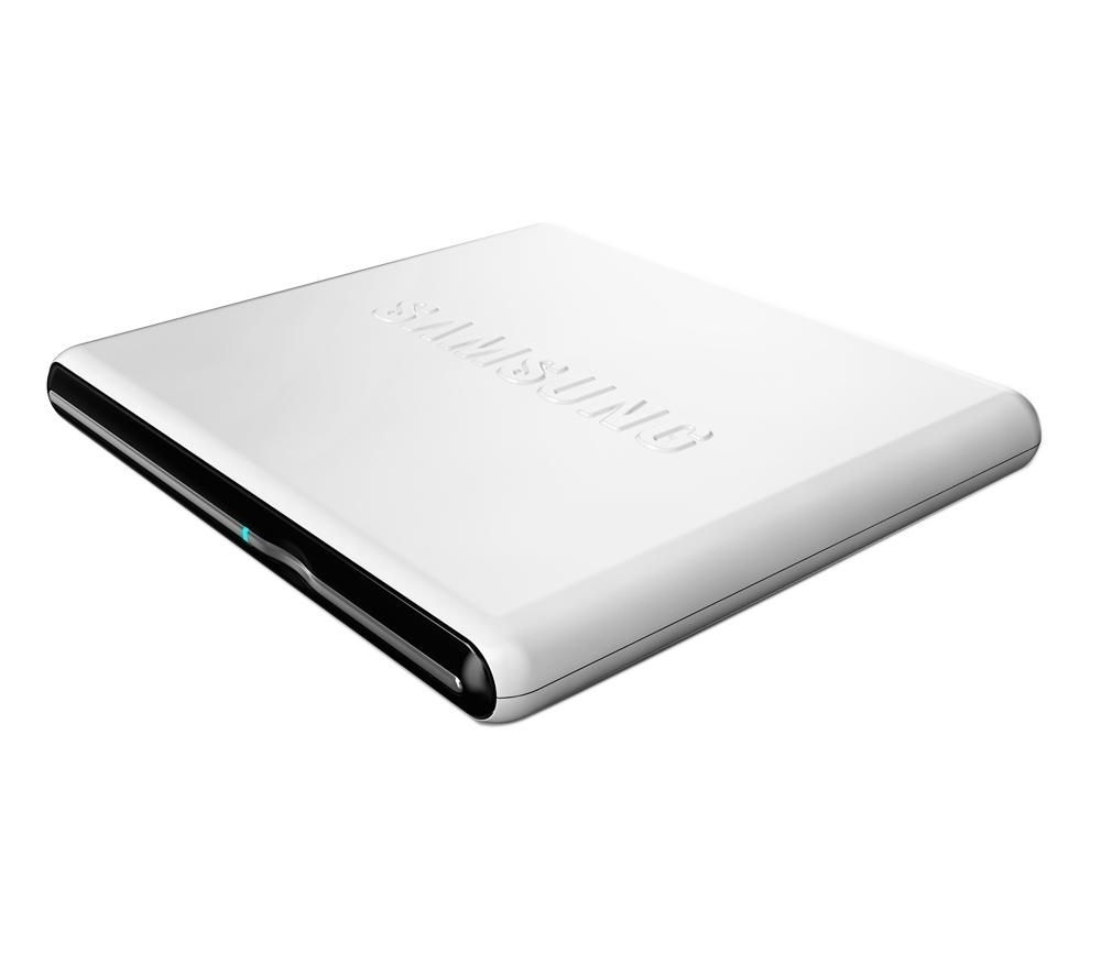 SLIM KÜLSŐ DVD-író, DUAL LAYER, USB2.0, fehér +média lejátszó fotó, illusztráció : SE-S084D-TSWS