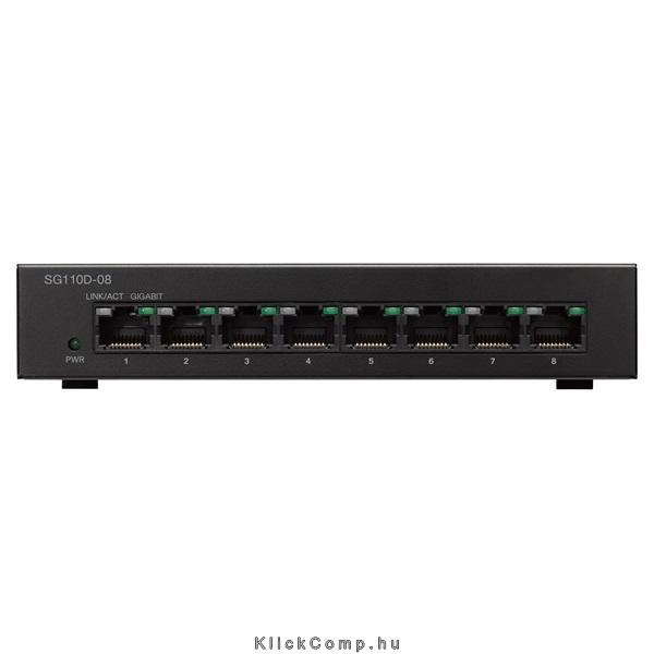 8 port Switch Switch Gigabit Cisco SG110D-08 fotó, illusztráció : SG110D-08-EU