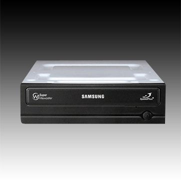 DVD-WRITER Samsung SATA DVD író 22x DL, Fekete OEM (2 év) - Már nem forgalmazot fotó, illusztráció : SH222AB-BEBE