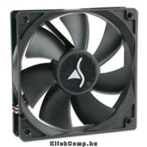 Cooler 8cm LED 24dB; 51,4 m3/h; 3pin csatlakozó; ház hűtésre; kék Led fotó, illusztráció : SHARK-4044951001132