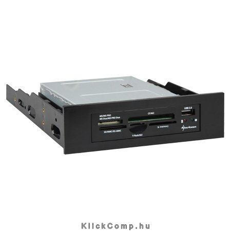 Kártyaolvasó Beépíthető Media Reader 3 3,5 ; USB csat; USBport; CF,MG,xD,SDHC,M fotó, illusztráció : SHARK-4044951008865