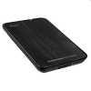 Külső HDD Ház 2.5" QuickStore Portable fekete; max 9,5mm 2,5" Sata HDD USB csatl.; szálcsiszolt felső r.