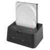 HDD Dokkoló QuickPort Combo 2,5"-3,5" SataHDD; 2,5"-3,5" IDE HDD; 5,25" IDE ODD; USB csatlakozó; fekete